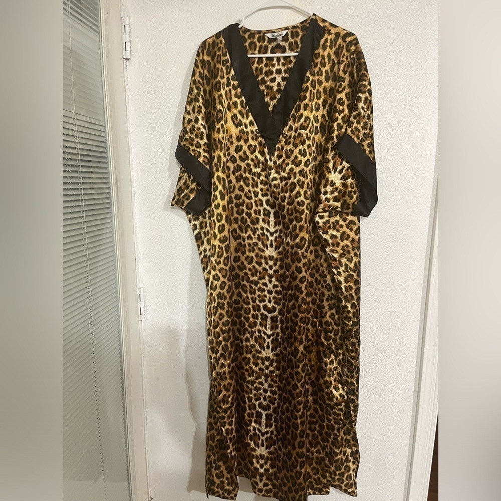 Windlar Afghan long tunic lagan look relax animal print one size 100% polyester
